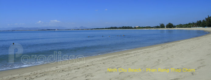 The Ninh Chu Beach at Ninh Thuan