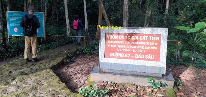 Path through 5km of forest to the Crocodile Lake at the Cat Tien National Park